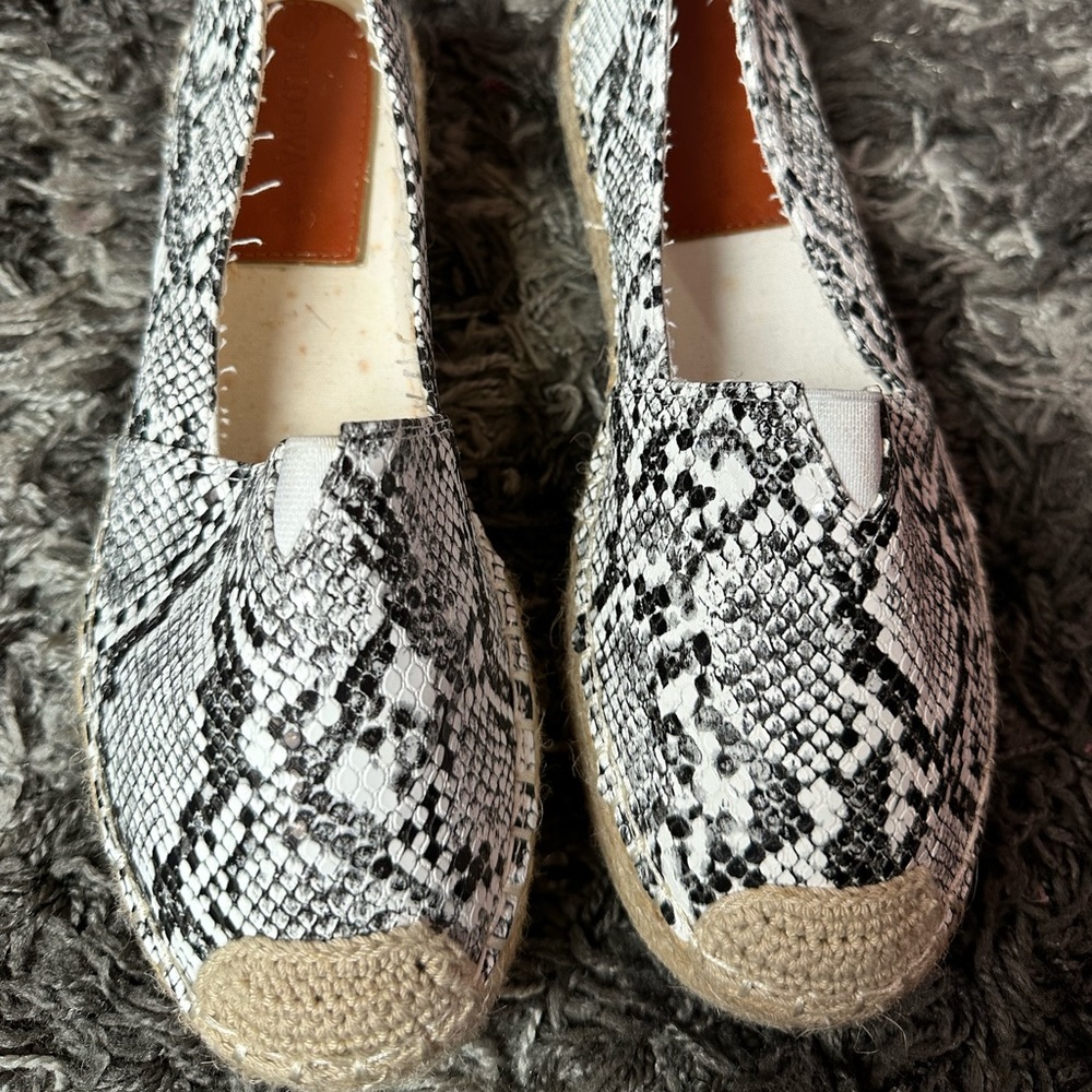 snake print espadrilles